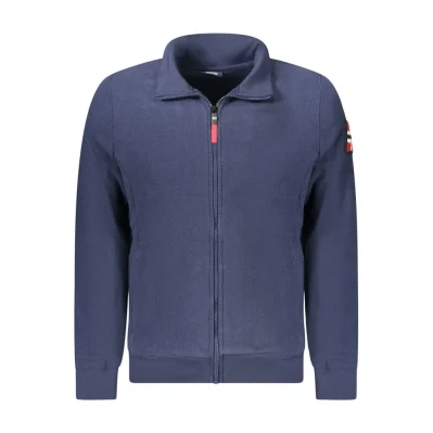 Blue Polyester Men Sweater