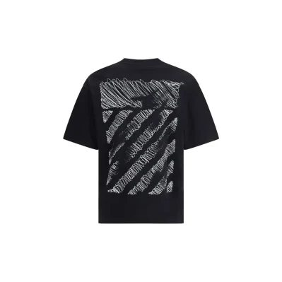 Scribble Diag Boxy T-Shirt