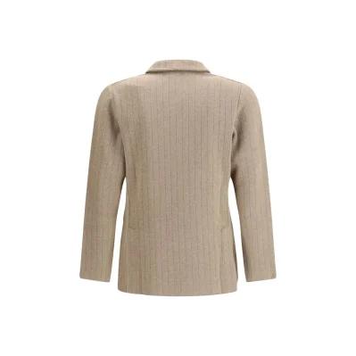Double-breasted Knit Jacket
