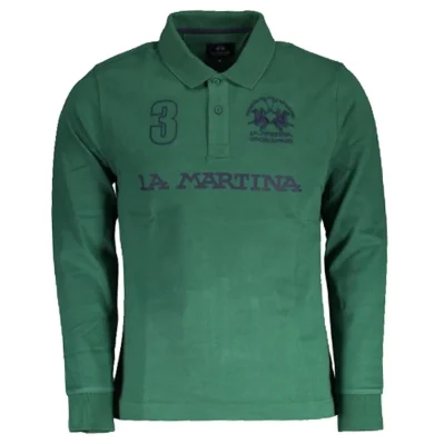 Green Cotton Polo Shirt