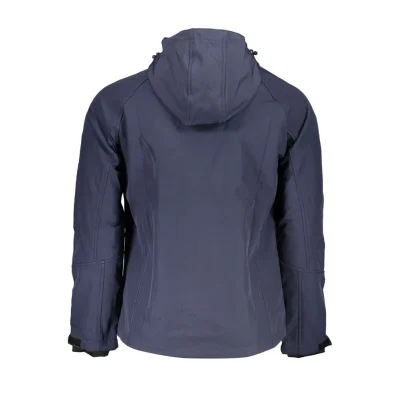 Blue Polyester Jackets & Coat