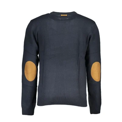 Blue Cotton Men's Sweater