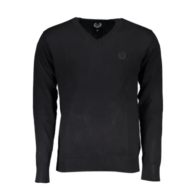 Black Viscose Men's Sweater