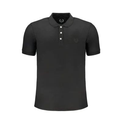 Black Cotton Polo Shirt
