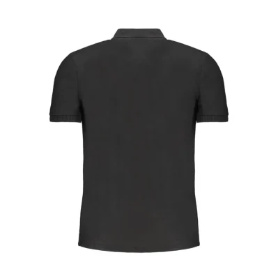 Black Cotton Polo Shirt
