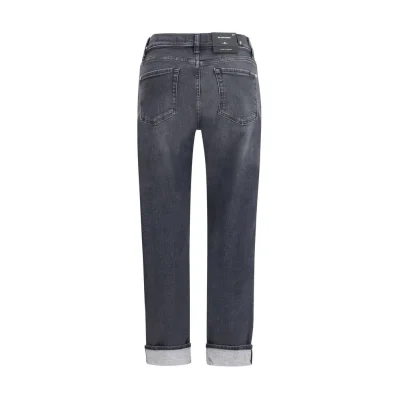 Black Cotton Relaxed Fit Jeans