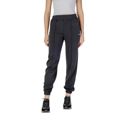 Black Polyester Joggers Workout Pant