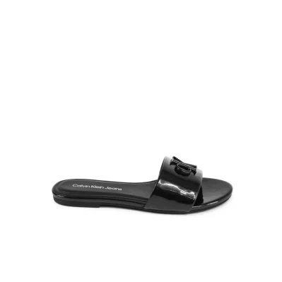Black Polyester Sandal