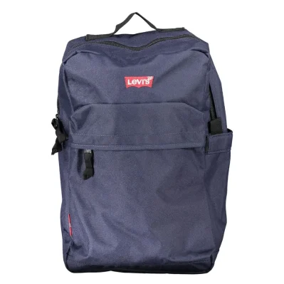 Blue Polyester Handbag