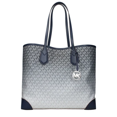 Blue Fabric Shoulder Bags