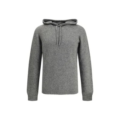Gray Cashmere Hoodie