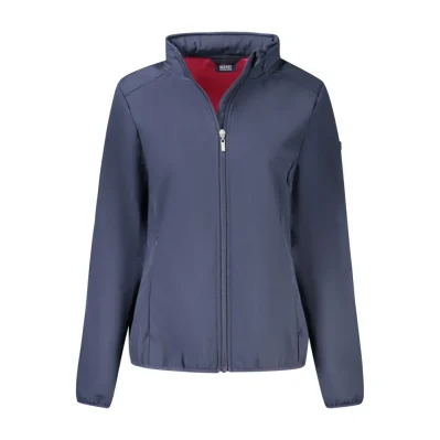 Blue Polyester Jackets & Coat
