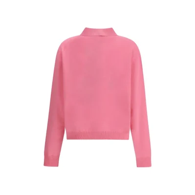 Cashmere zip Polo