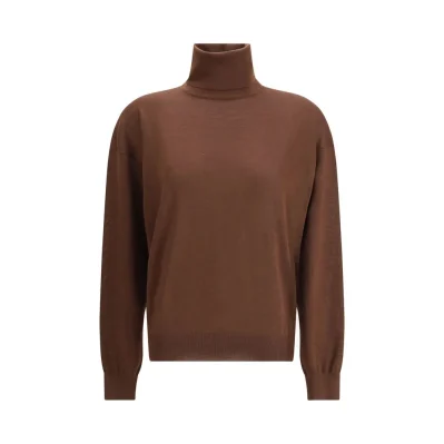 Brown Cashmere Turtleneck
