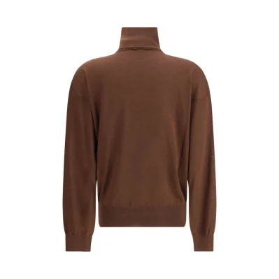 Brown Cashmere Turtleneck