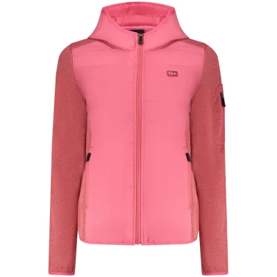 Pink Polyester Women Jacket