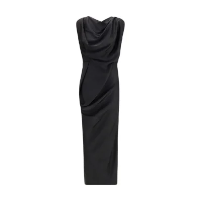 Black Polyester Cocktail Dress