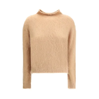Brown Polyamide Turtleneck