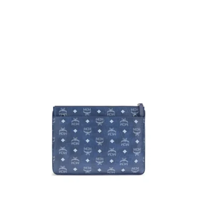 Blue Polyethylene Clutch Bag