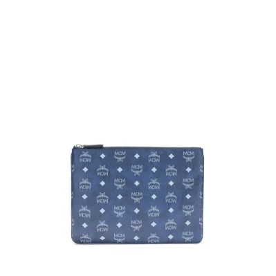 Blue Polyethylene Clutch Bag