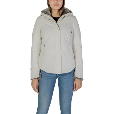 Cream Polyester Coat