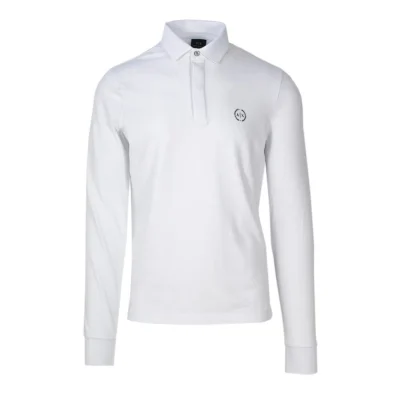 White Cotton Long Sleeve T-Shirt