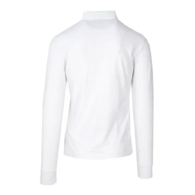 White Cotton Long Sleeve T-Shirt
