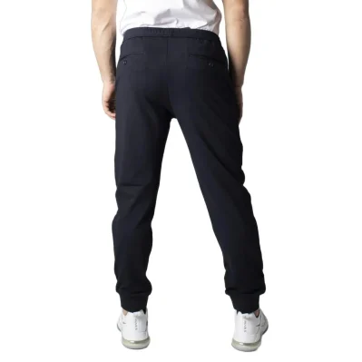 Blue Viscose Skinny Pants