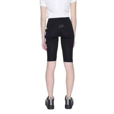 Black Cotton Bermuda Shorts