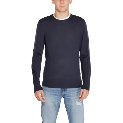 Blue Recycled Wool Sweatshirt