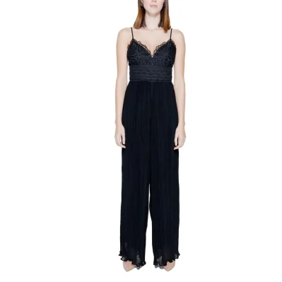 Black Polyester Jumpsuit