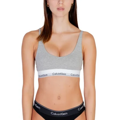 Gray Cotton Bra