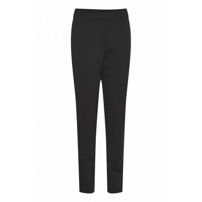 Black Recycled Polyester Dress Pants