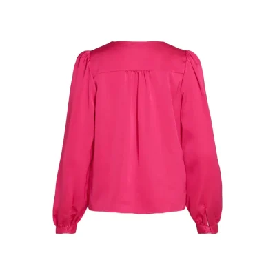 Pink Polyester Blouse