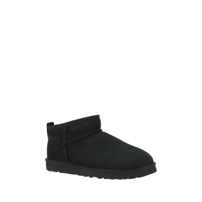 Black Goatskin Ankle Boots