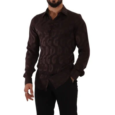 Bordeaux Silk Dress Shirt
