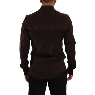 Bordeaux Silk Dress Shirt