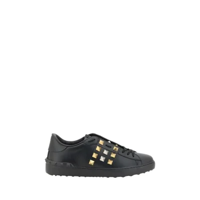 Black Calf Leather Bos Taurus Low Top Sneakers