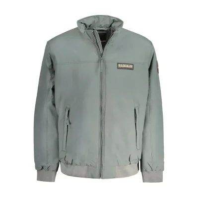 Green Polyamide Men Jacket