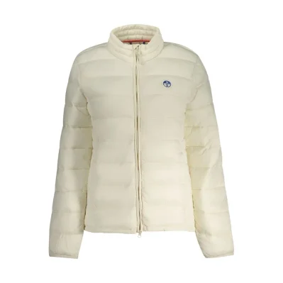 White Polyamide Women's Jacket