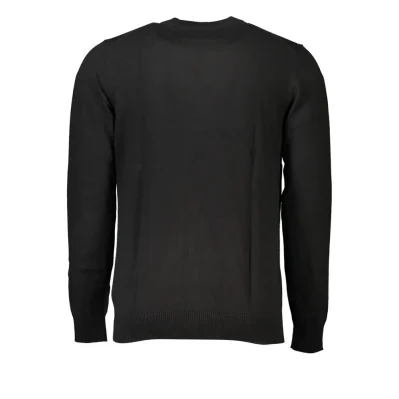 Sleek Long Sleeve Crew Neck Sweater with Logo