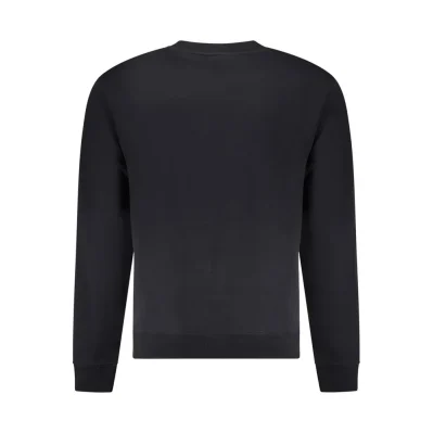 Black Cotton Men Sweater