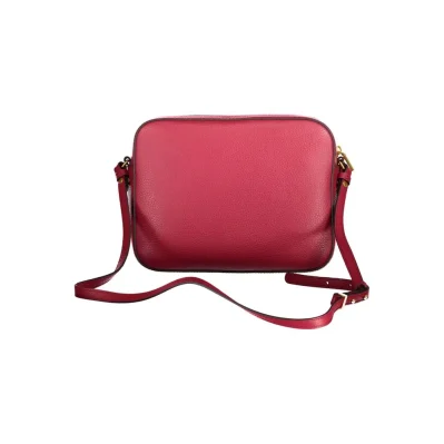 Red Leather Women Shoulder Bag