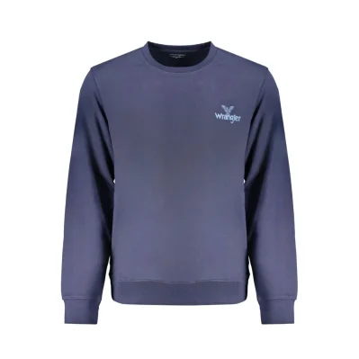 Blue Cotton Men Sweater
