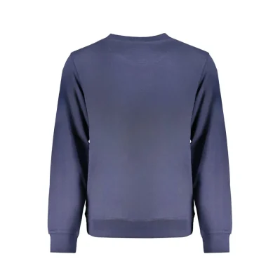 Blue Cotton Men Sweater