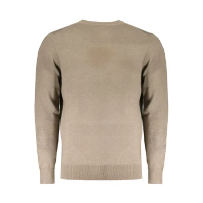 Brown Wool Men Sweater