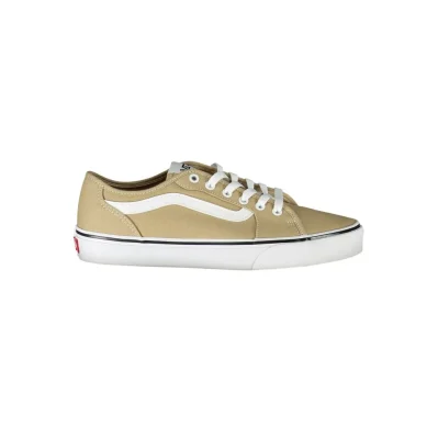 Beige Leather Men Sneaker
