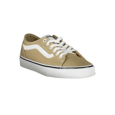 Beige Leather Men Sneaker