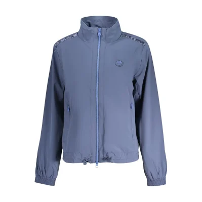Blu Nylon Women Jacket