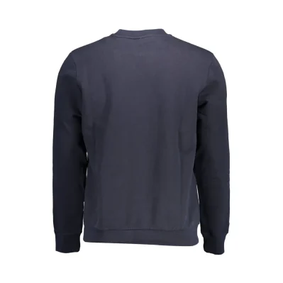 Blue Cotton Men Sweater